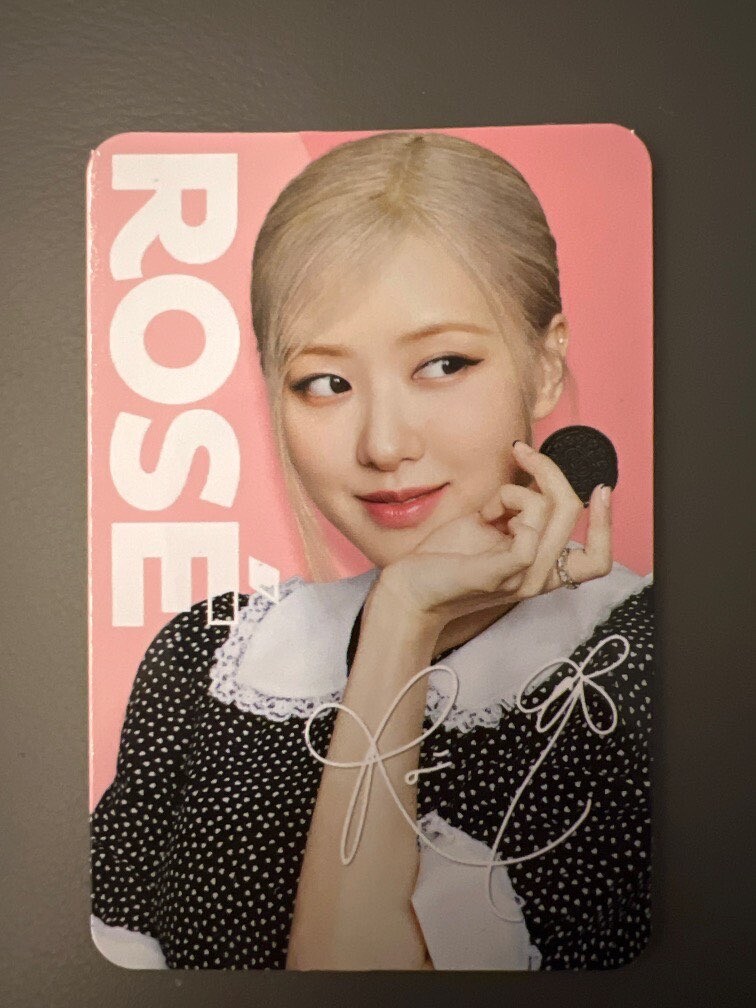BlackPink OREO Card (Rose) | eBay