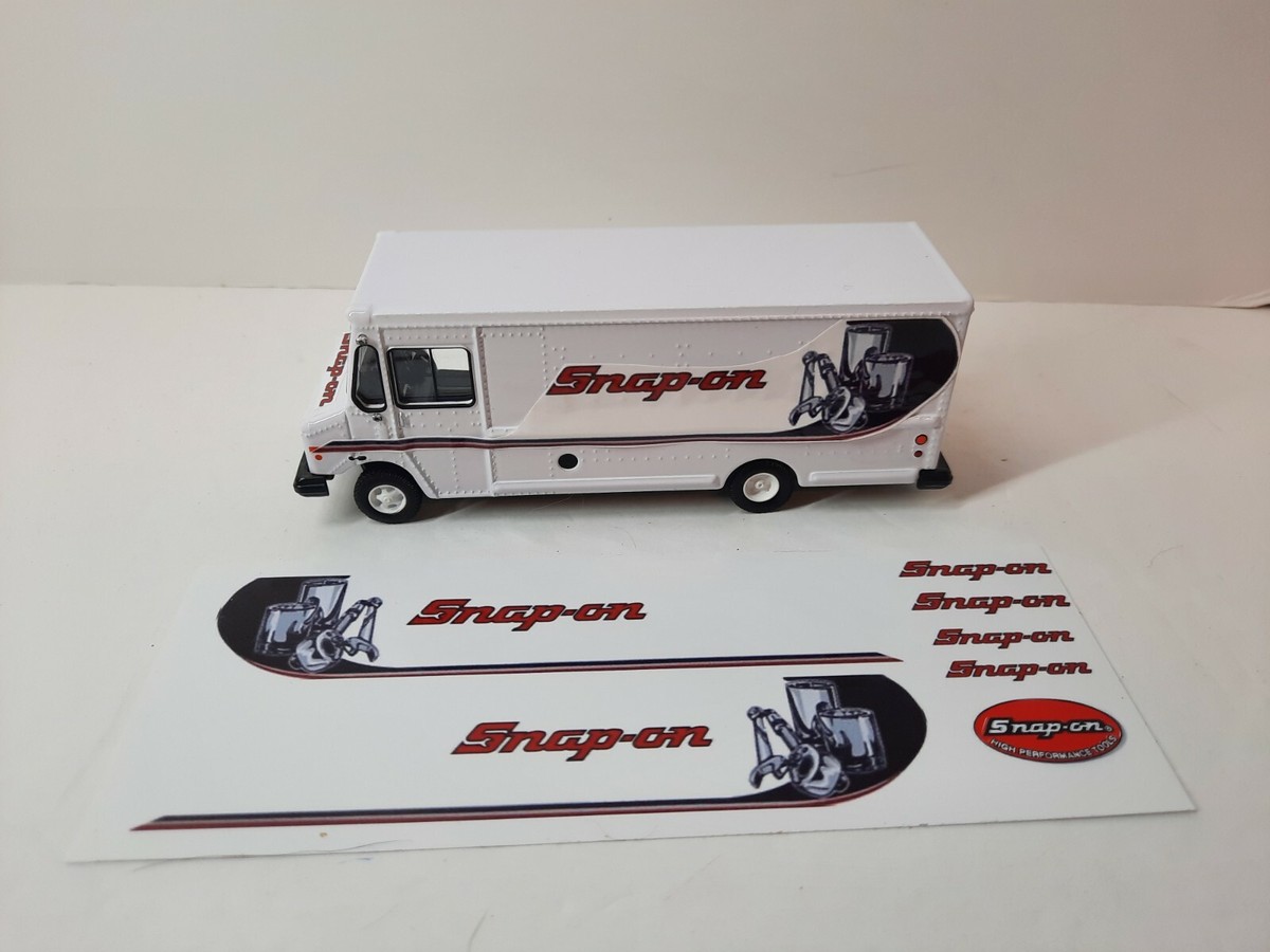 Snap-on truck waterslide decal-fits 1/64 Greenlight Box Truck