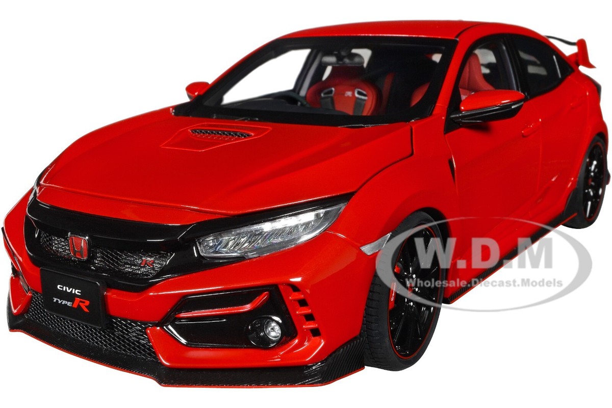 2021 HONDA CIVIC TYPE R (FK8) RHD FLAME RED 1/18 MODEL CAR BY