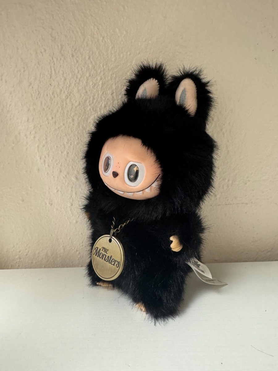 PopMart Labubu Pendant The Monsters Little Black Zimomo Vinyl Face