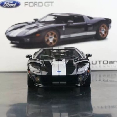 SUPER RARE* Autoart 1/18 2004 FORD GT Black with White Stripes | eBay