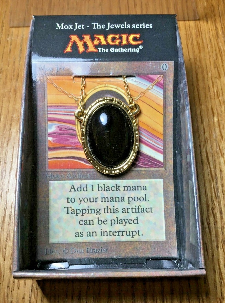 RARE Mox Jet Jewel Series Necklace Magic Gathering Dan Frazier