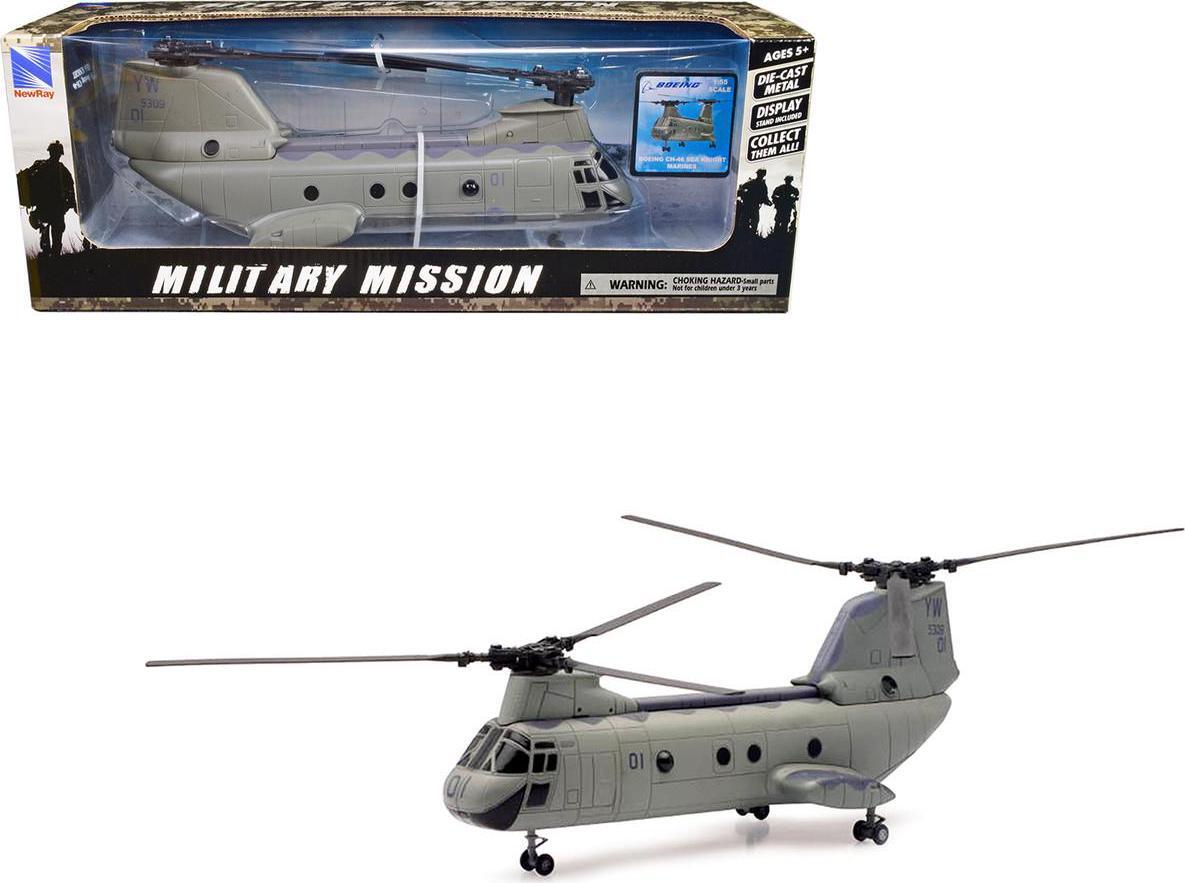 Boeing CH-46 Sea Knight Helicopter Olive Drab United States
