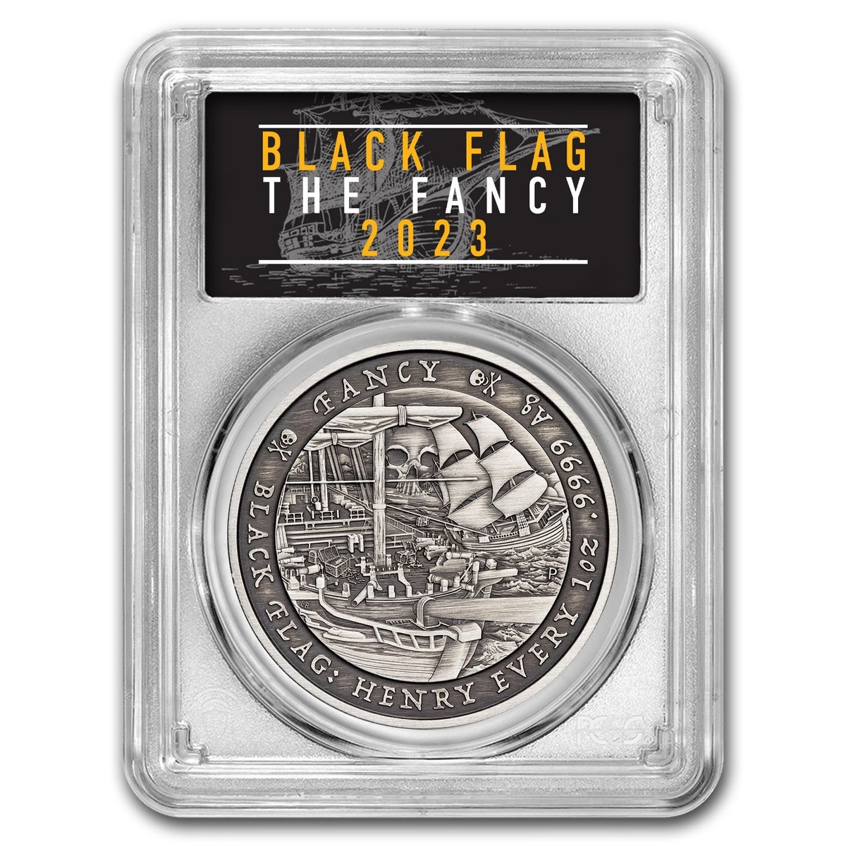 2023 Tuvalu 1 oz Silver Black Flag Antiqued Fancy MS-70 PCGS | eBay