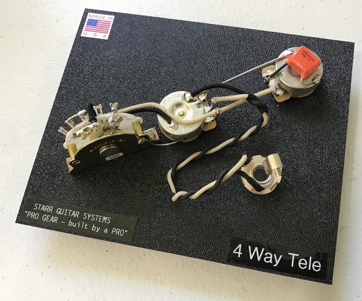 Fender Telecaster 4-Way Switch Harness! CTS, Tritan, Switchcraft