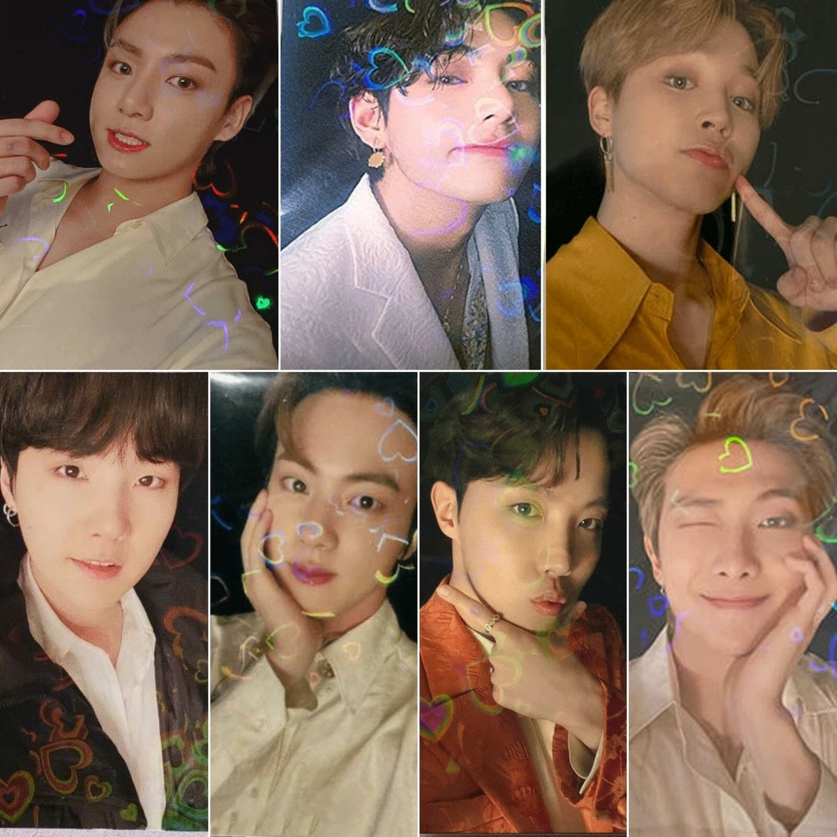 BTS BE PC Deluxe Lucky Draw Japan Fanclub Heart Hologram Grammy
