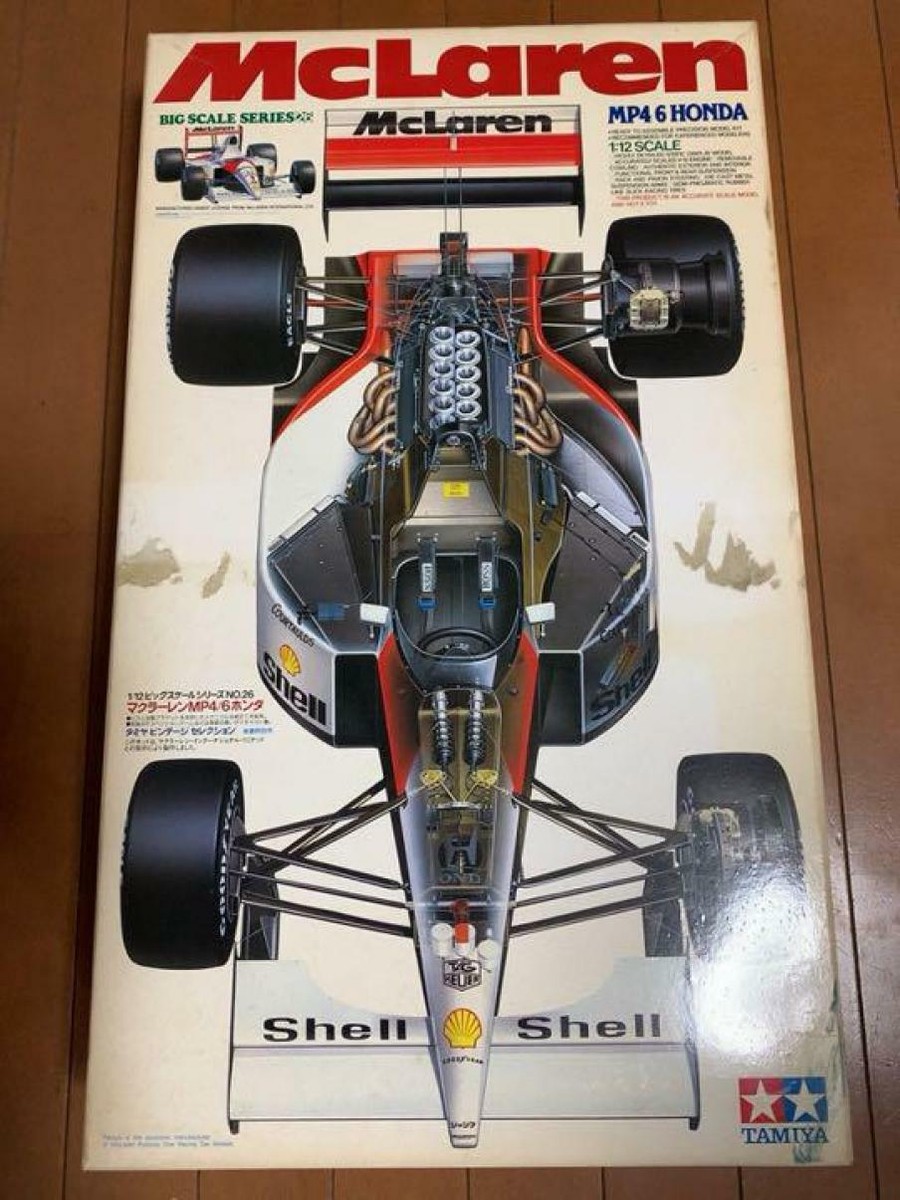 TAMIYA Honda McLaren Big Scale Series MP4/6 1/12 No.26 unassembled