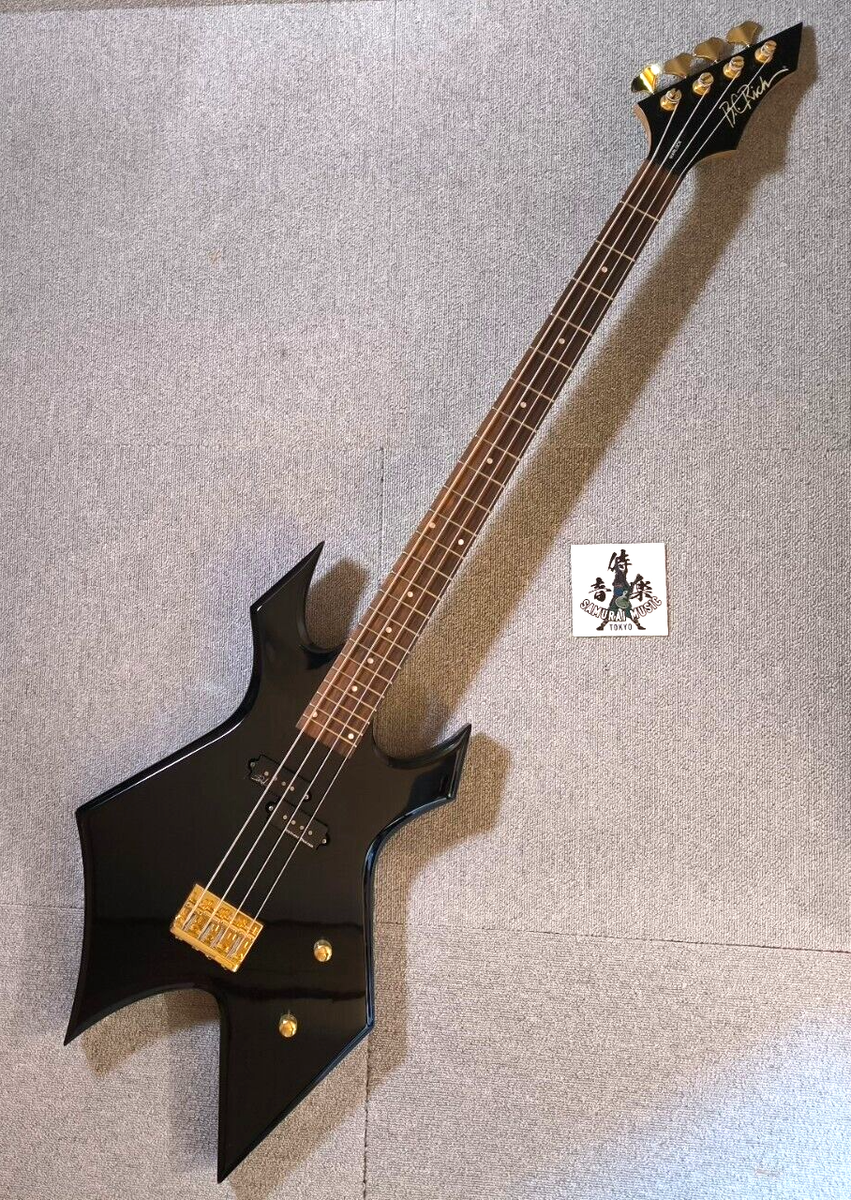 B.C. Rich Warlock Electric Bass Duncan Black One Pick Up Bolt On