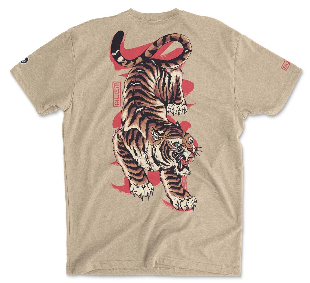 New Fuji Sports Tora Tiger BJJ Jiu-Jitsu T-Shirt T Tee Shirt