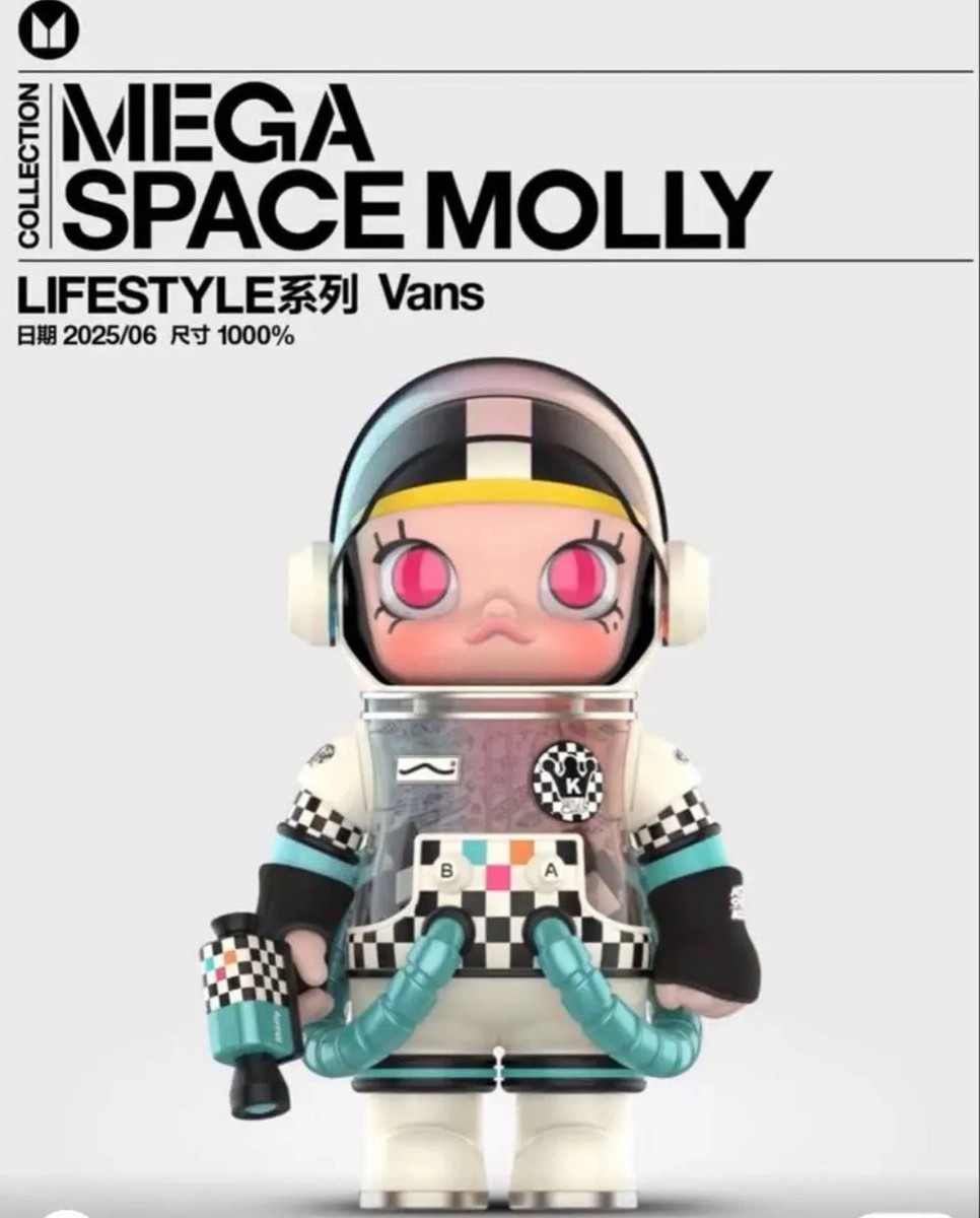 Rare Limited Edition Pop Mart x Vans Mega Space Molly 1000