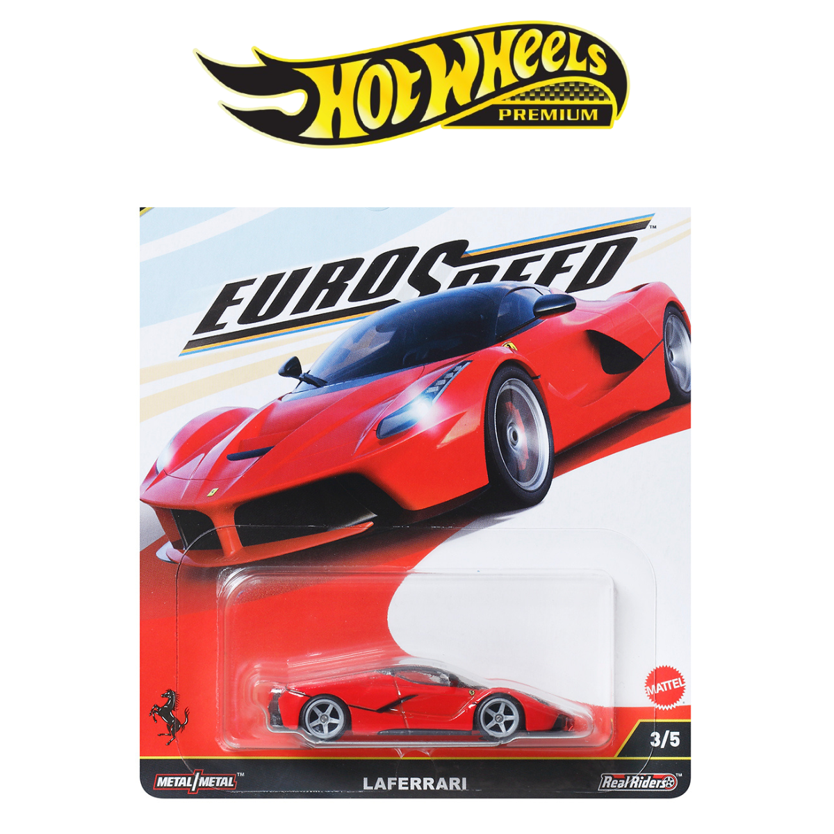 Hot Wheels Premium Laferrari Euro Speed Red Car Culture Collector