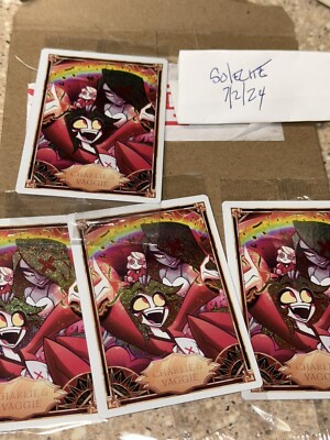 🔥Hazbin Hotel Trading Cards Charlie & Vaggie Promo Card In Hand