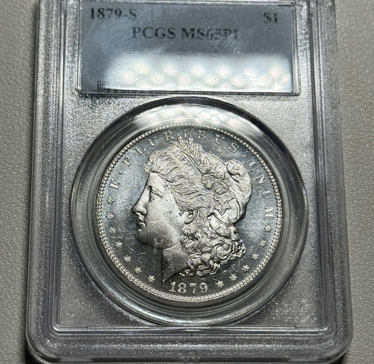 PCGS Certified MS 65 Graded 1879 Year Morgan US Dollars (1878-1921