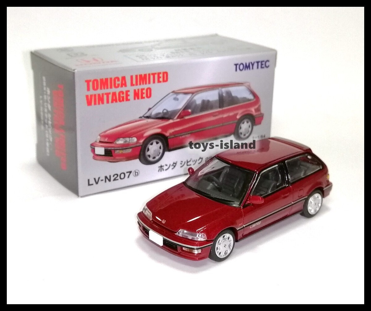 Tomica Limited Vintage NEO LV-N207b HONDA Civic 25X S-Limited Red