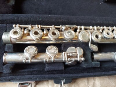 Yamaha YFL-261 flute, Open-Hole, Good Playing Condition, Tarnish
