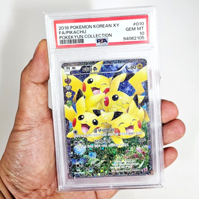 2016 POKEMON KOREAN XY FA/PIKACHU #010 POKEKYUN COLLECTION PSA GEM