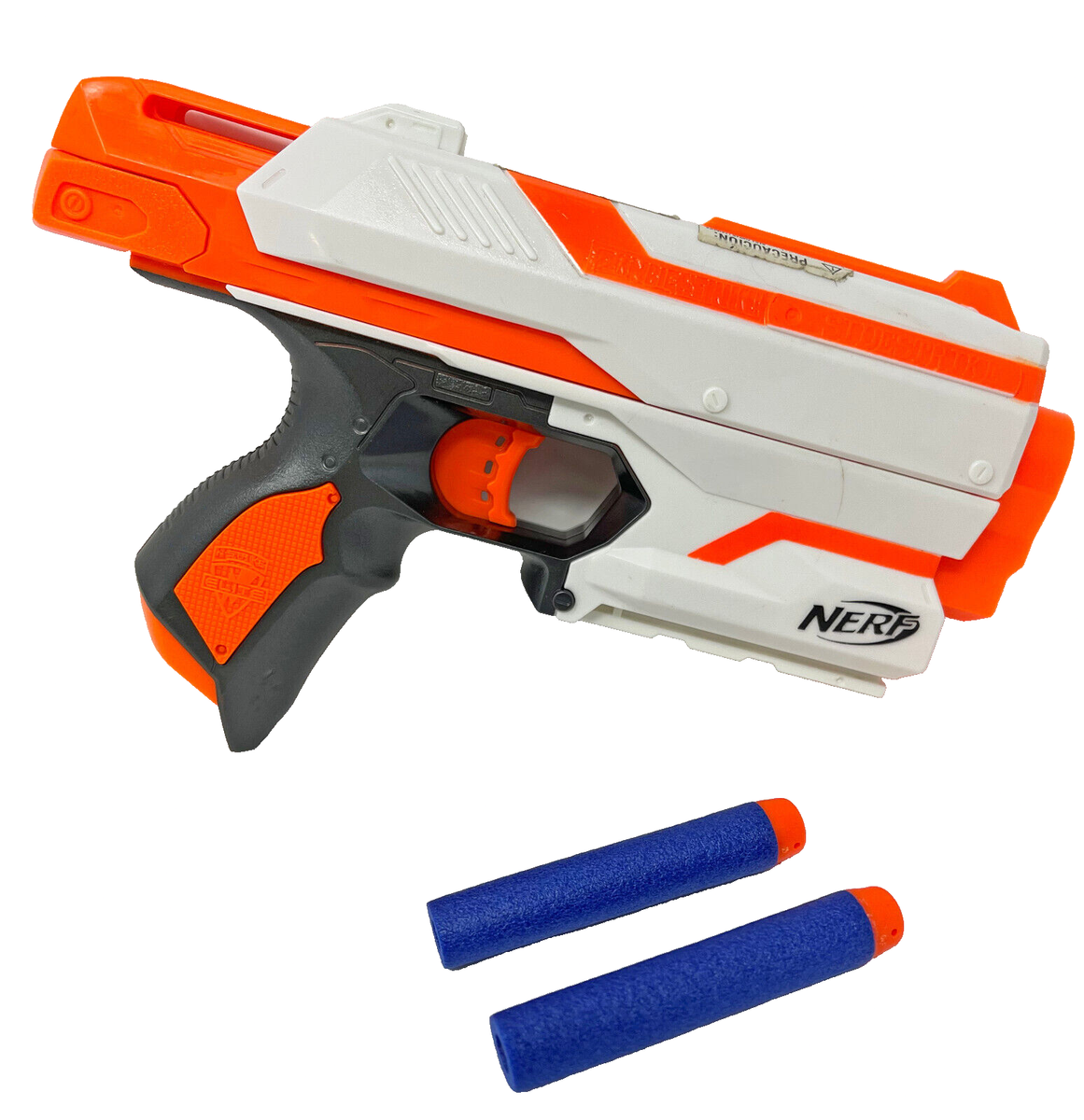 Nerf Sidestrike Blaster Single Shot Orange and White Nerf Blaster