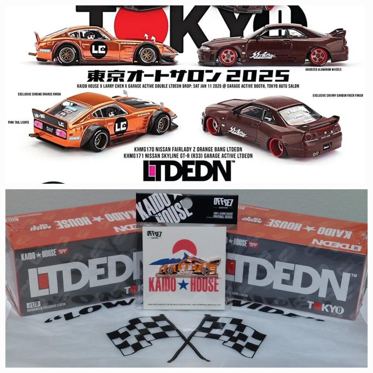 MINI GT KAIDO HOUSE NISSAN R33 FAIRLADY Z LTD EDN SEALED Set TOKYO