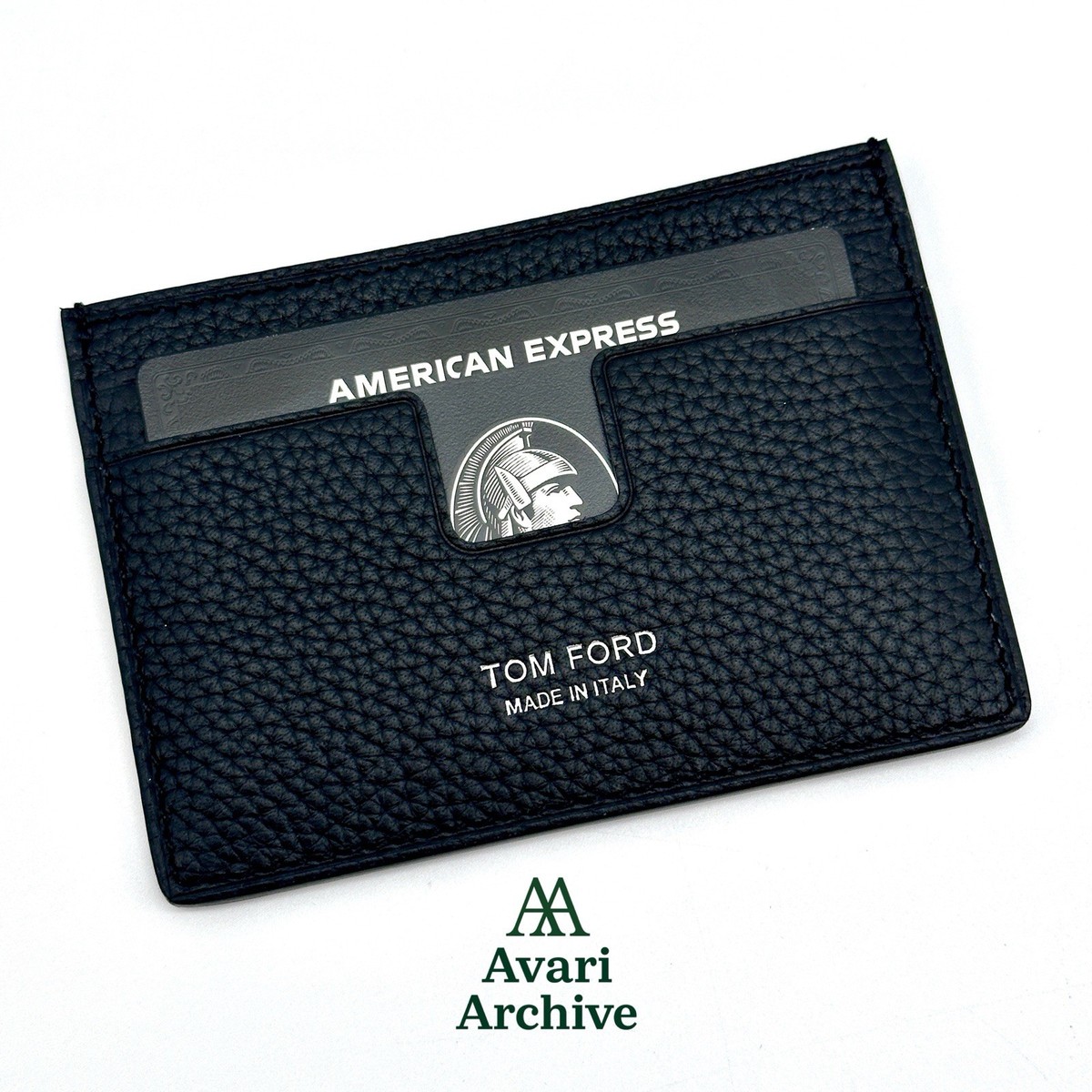 Tom Ford Centurion Black Full Grain Leather Cardholder AMEX Gift