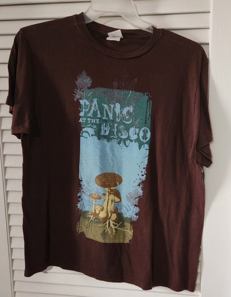 RARE/VINTAGE Pretty. Odd. Era Panic At The Disco Brown Mushroom L