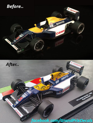 F1 Collection Williams FW14B Decals Labatts & Camel F1 1:43
