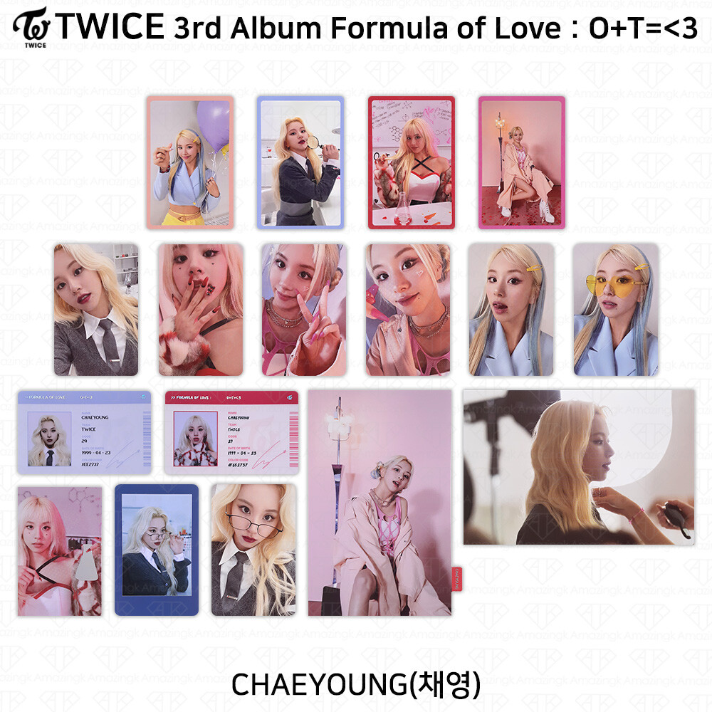 TWICE 3rd Album Formula of Love : O+T= 3 Official Photocard