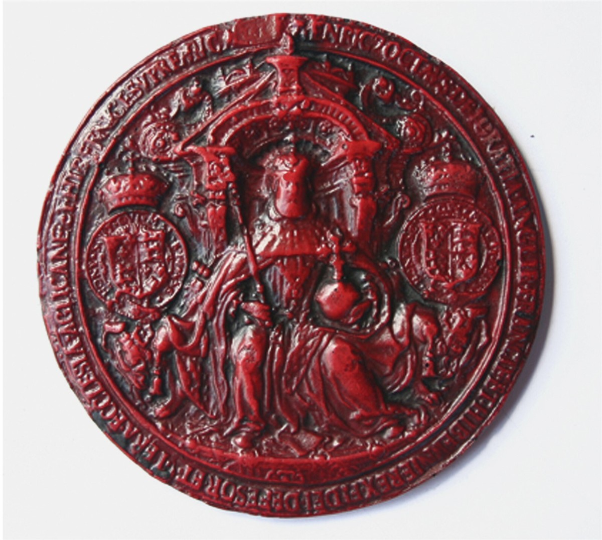 King Henry VIII Wax Great Seal Obverse Tudor Reproduction