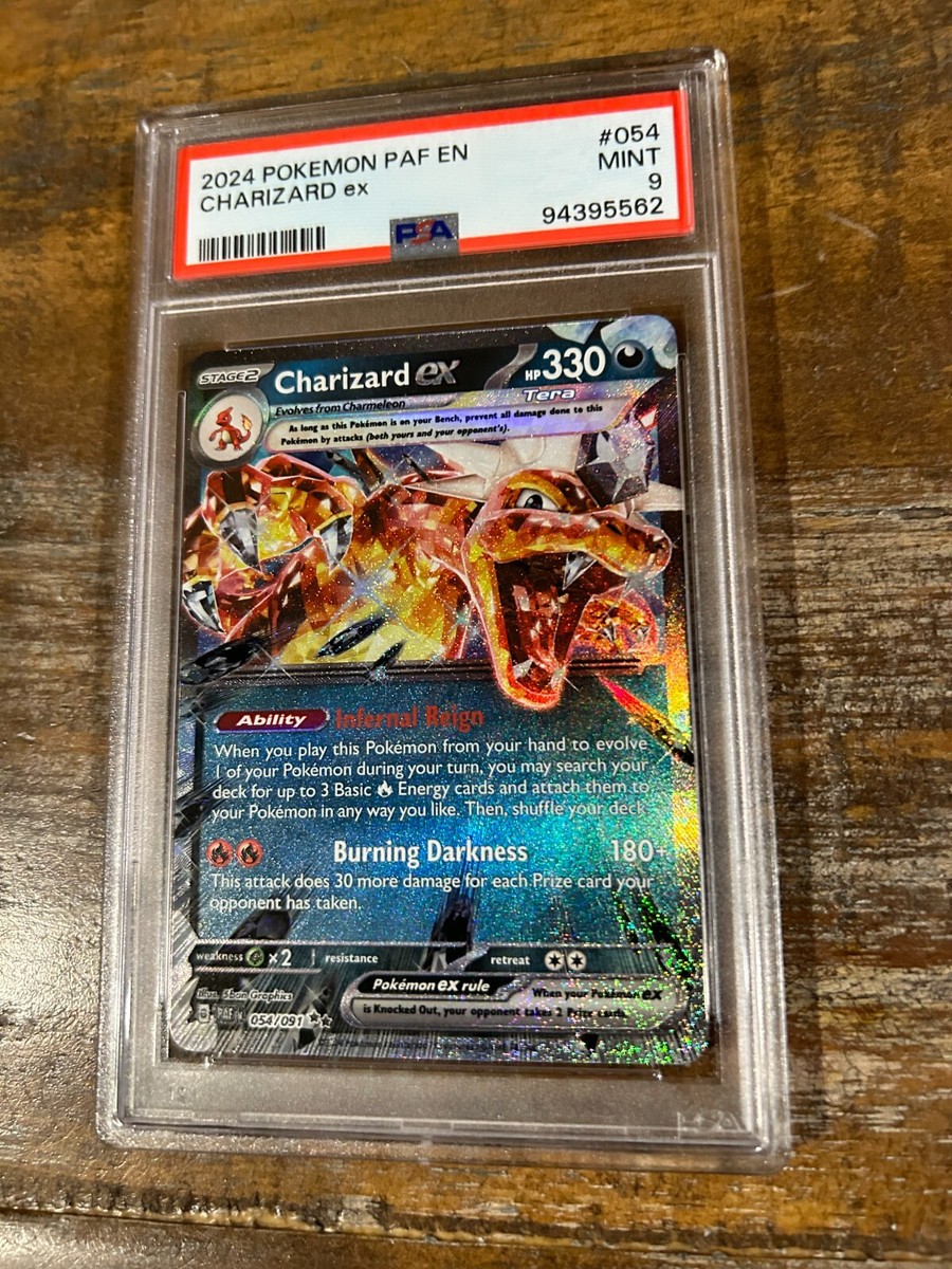 Pokemon 2024 Paldean Fates CHARIZARD EX #054 PSA 9 MINT RARE | eBay