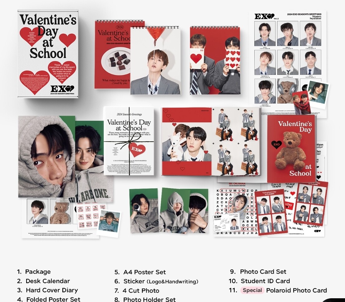 EXO 2024 SEASON'S GREETING [Tell,Re,Fa,Si] KOREA EDITION | eBay