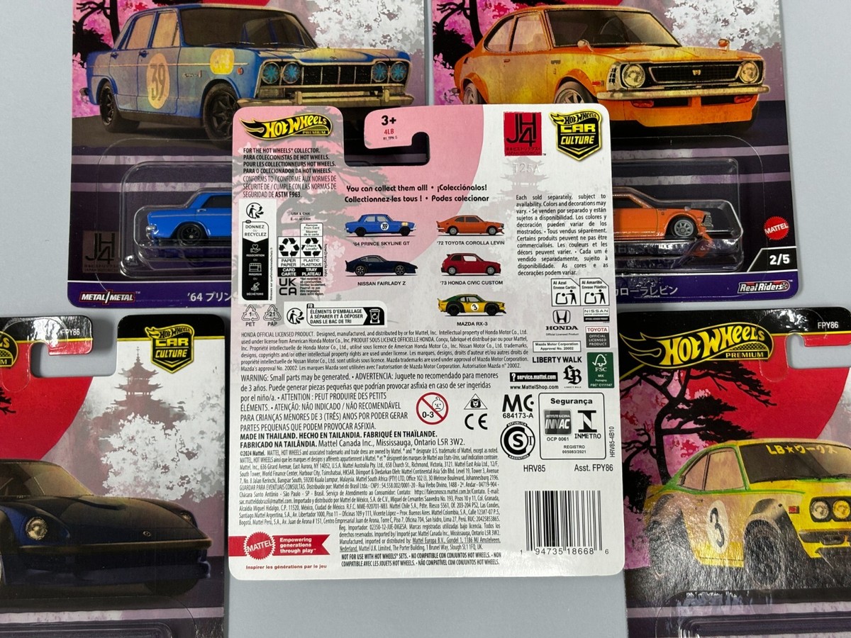 2024 Hot Wheels Car Culture Japan Historics 4 JH4 - 5 Card
