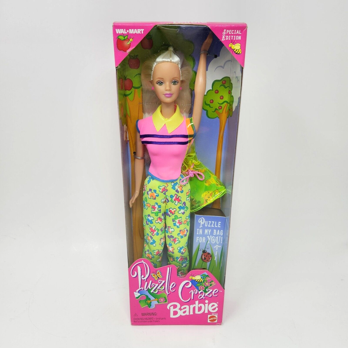 VINTAGE 1998 PUZZLE CRAZE BARBIE DOLL NEW IN BOX MATTEL # 20164