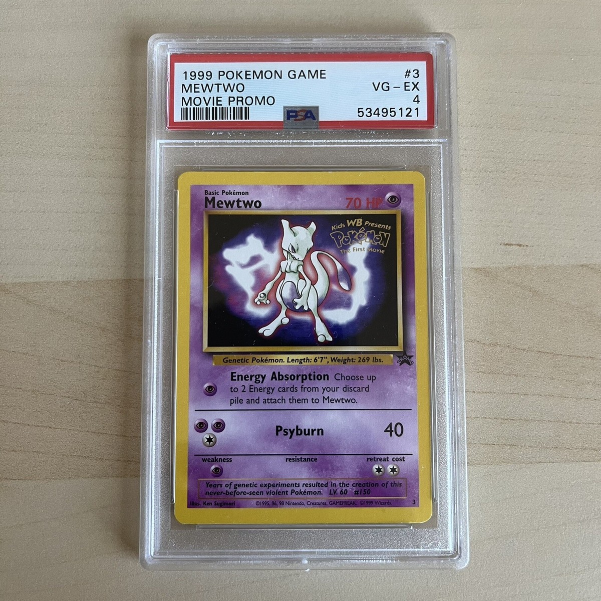 1999 Pokemon Cards TCG Mewtwo Movie Promo #3 PSA 4 - Ships ASAP | eBay