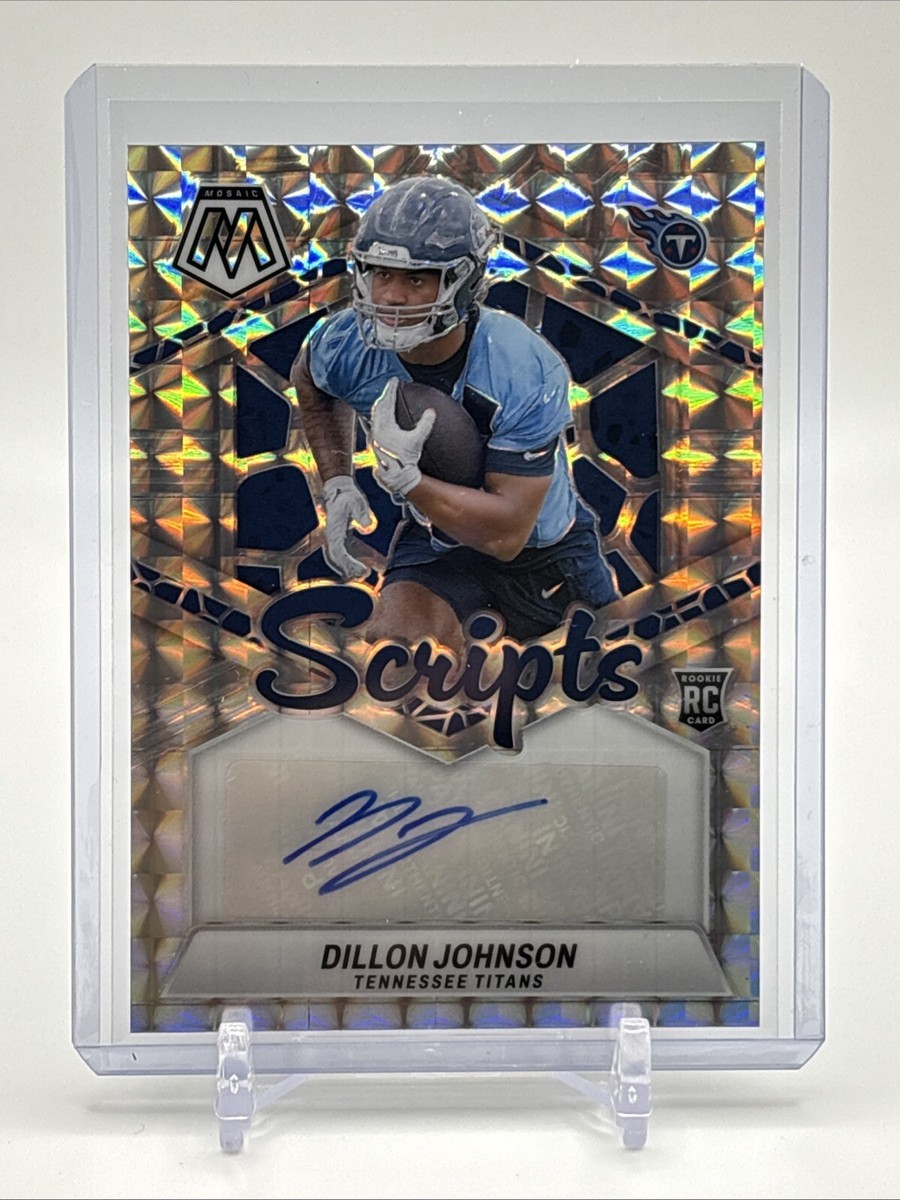 2024 Panini Mosaic Prizm Rookie Scripts Auto #RS-DJN Dillon