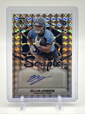 2024 Panini Mosaic Prizm Rookie Scripts Auto #RS-DJN Dillon