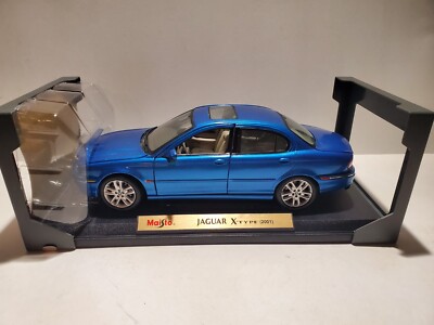 2001 Jaguar X Type Custom Paint Blue Maisto 1:18 Scale Diecast