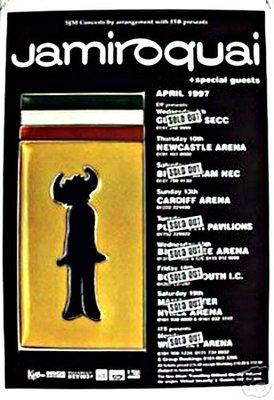 JAMIROQUAI CONCERT TOUR POSTER BRITISH FUNK LARGE 24