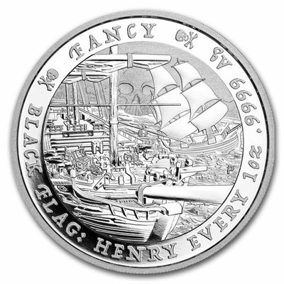2023 Tuvalu 1 oz Silver Black Flag: The Fancy BU | eBay