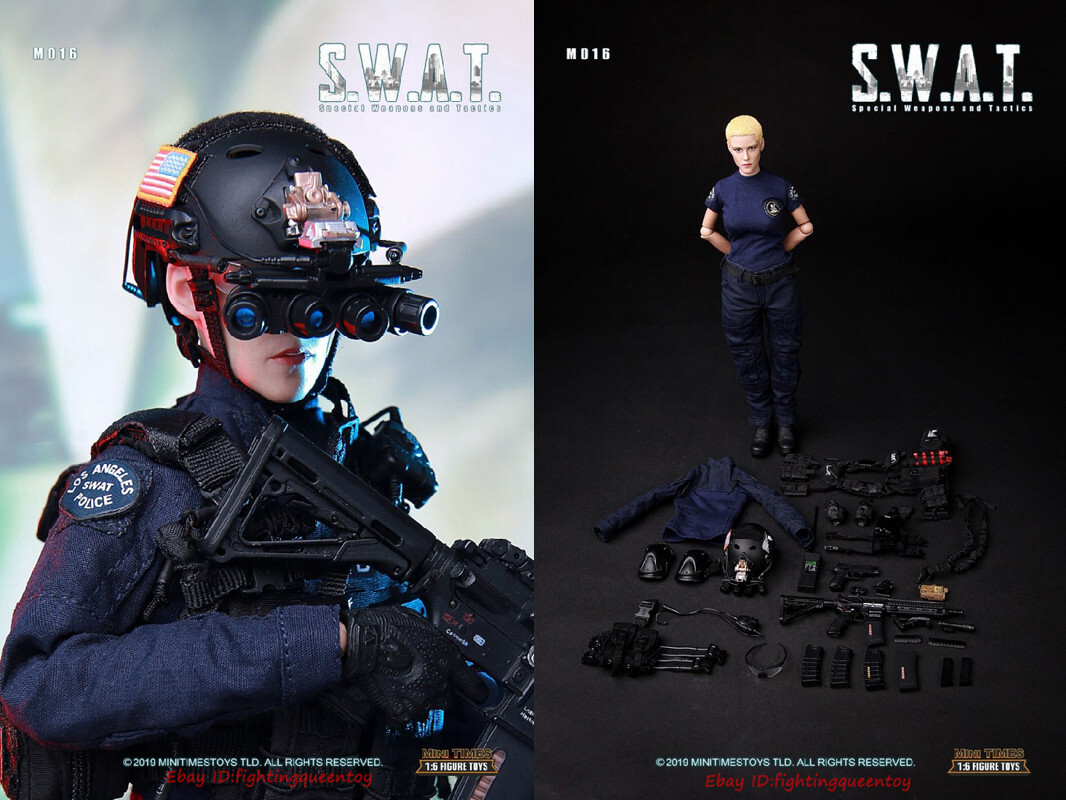 Mini times toys M016 US Female Police Officer SWAT 1/6 Action