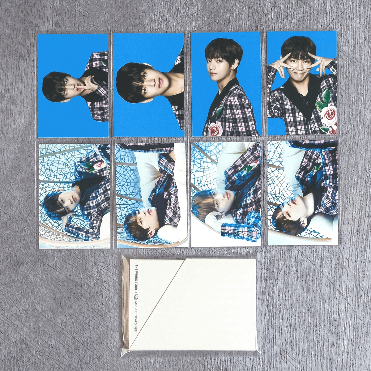 BTS 2017 THE WINGS TOUR Seoul Official Mini Photo Card Ver. 1 - V