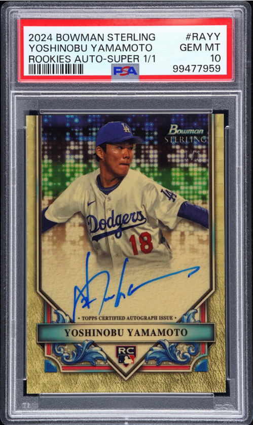 2024 Bowman Sterling - Rookies Autographs Yoshinobu Yamamoto #RA