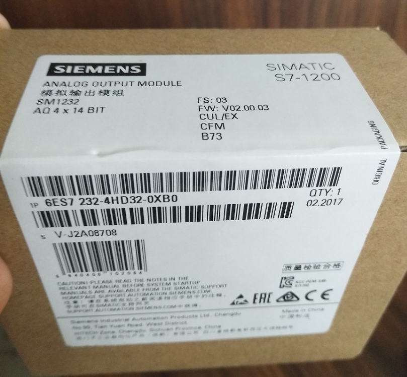 1 year warranty DHL New Siemens PLC 6ES7 232-4HD32-0XB0 6ES7232