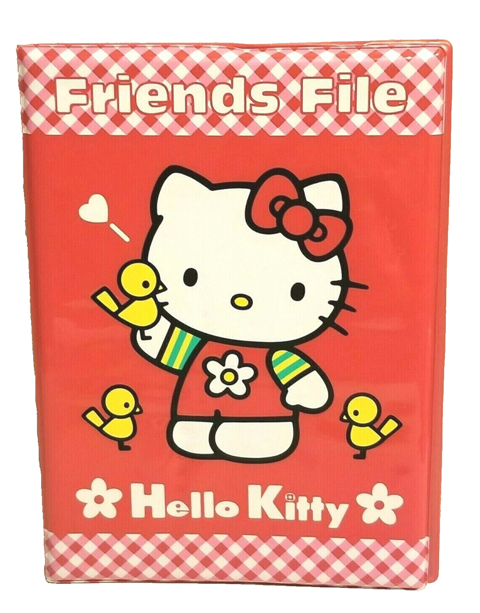 Vintage Collectible Sanrio Hello Kitty 1998 Rare Pink Vinyl Folder