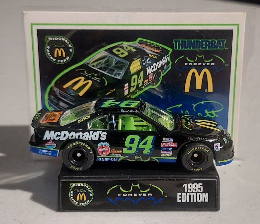 Bill Elliott #94 McDonald's Batman Forever Thunderbat 1995 Ford
