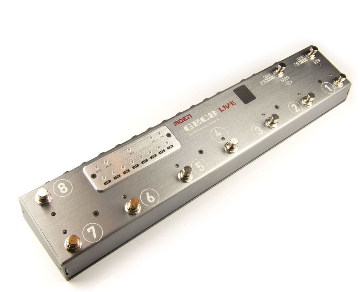 MOEN GEC8 Live Guitar Pedal FX Switcher - 8 Loop MIDI Foot