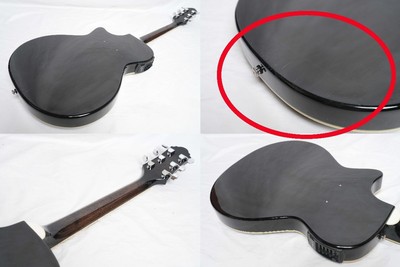 Electric Acoustic Guitar Crafter SA-TMBK Archtop See Through Black