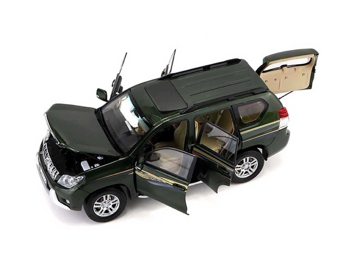 1/18 Scale Toyota Land Cruiser Prado Green Diecast Car Model Toy