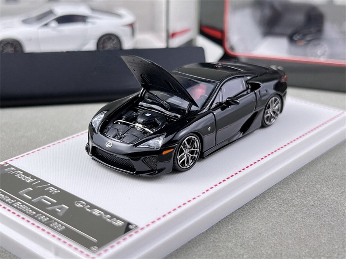 FH 1/64 Scale Lexus LFA Black Diecast Car Model Toy Collection
