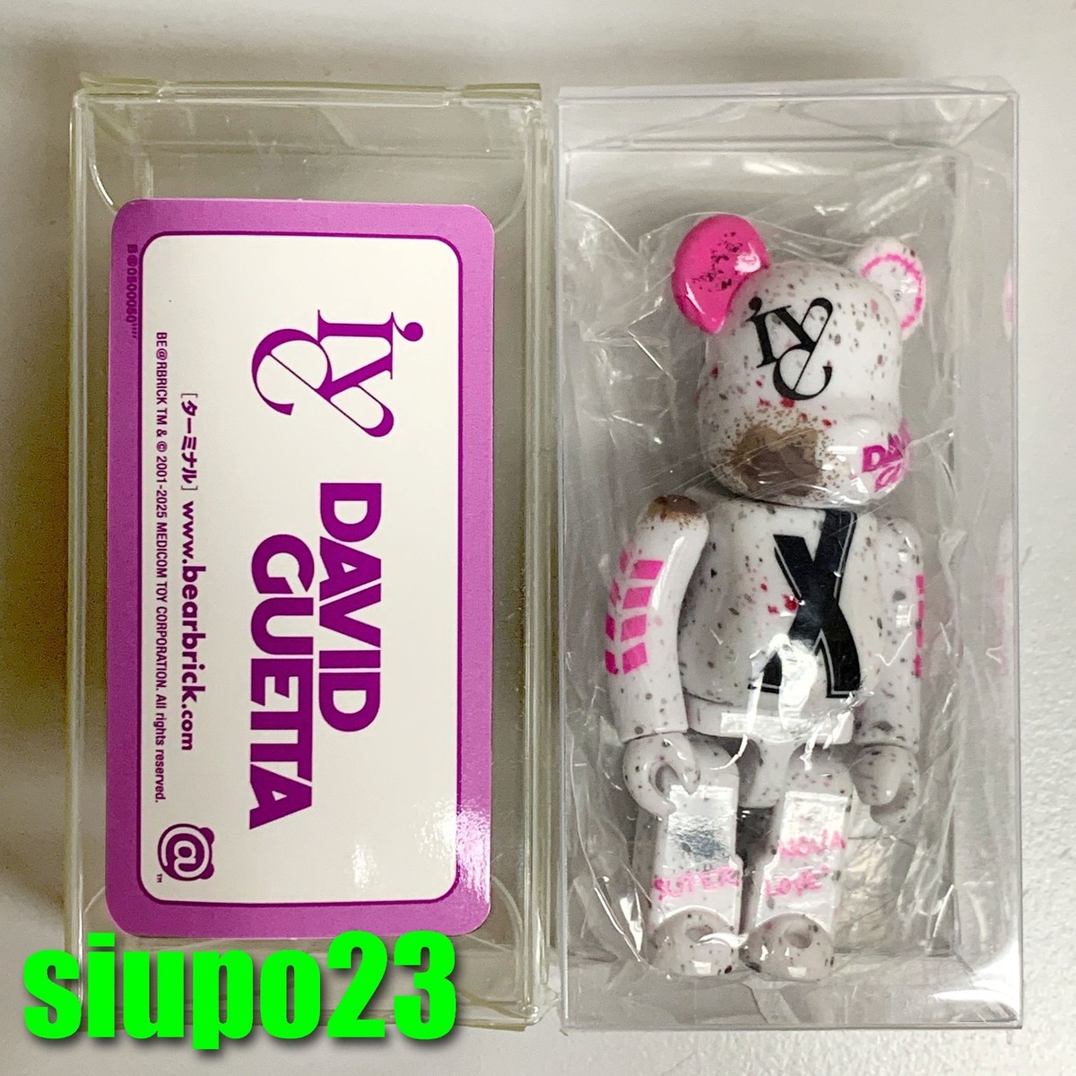 Medicom 100% Bearbrck Series 50 S50 Secret 1:192 David Guetta Be@r