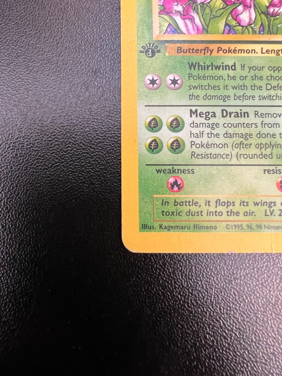 Pokemon Butterfree 33/64 Jungle 1st Edition 