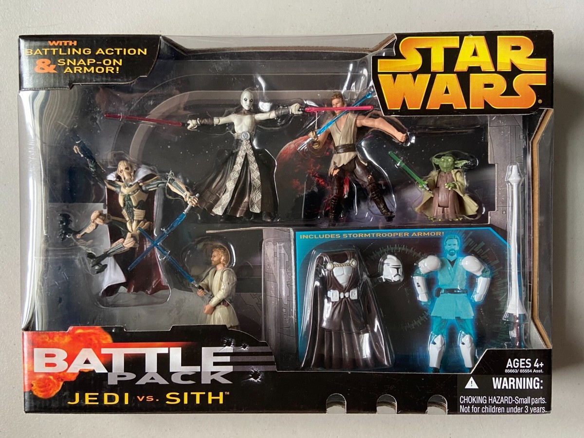 Star Wars Battle Pack Jedi Vs Sith Figures Grievous Ventress